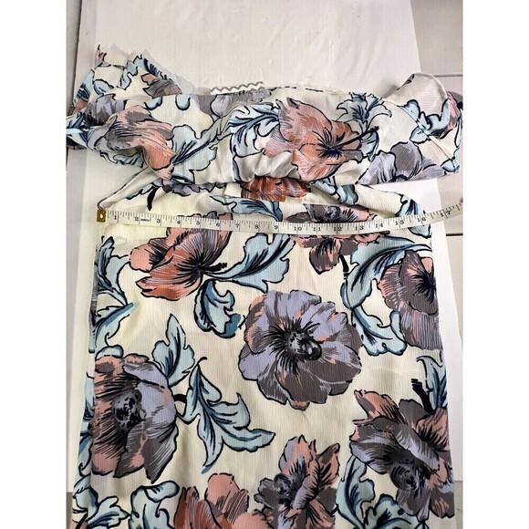 Everly bright floral off the shoulder cinch dress size small NWT - Picture 4 of 8